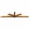 Ekena Millwork Redmond Rough Sawn Timber Gable Bracket, Western Red Cedar, 96"W x 24"H x 4"D x 4"F, 6/12 Pitch GBW096X24X0404RED00RWR - alternate 5